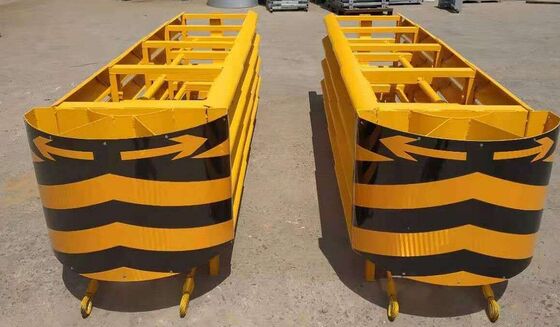 quality Pad anti-colisión de alta velocidad Pad de choque de carretera con cintas de advertencia reflectantes ¢Barrera de seguridad factory