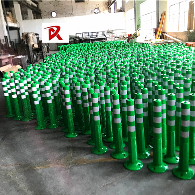 Signo de estacionamiento de primavera Seguridad vial Flexible PU rosca de tornillo Signo de estacionamiento 10