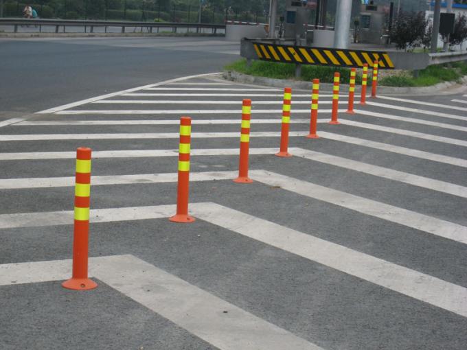 Advertencia de seguridad vial al aire libre de 75 cm Punto de advertencia de tráfico de plástico PU duradero 16
