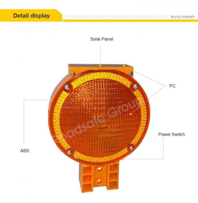 Advertencia de seguridad vial al aire libre de 75 cm Punto de advertencia de tráfico de plástico PU duradero 19