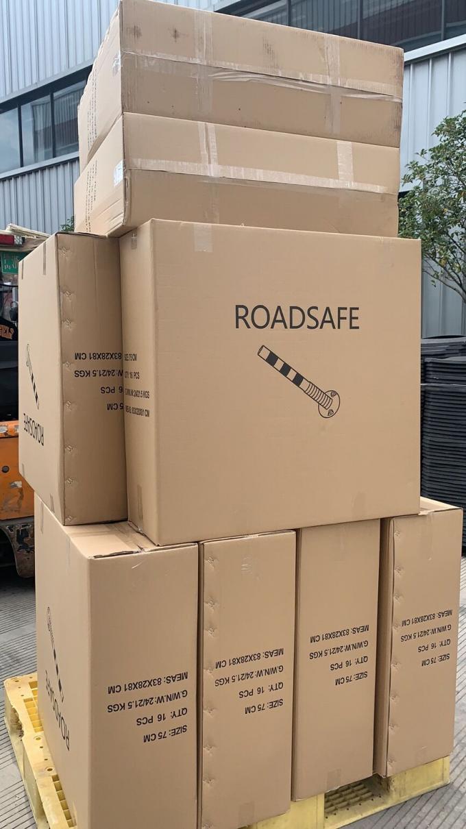 Advertencia de seguridad vial al aire libre de 75 cm Punto de advertencia de tráfico de plástico PU duradero 20