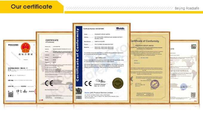 Advertencia de seguridad vial al aire libre de 75 cm Punto de advertencia de tráfico de plástico PU duradero 24