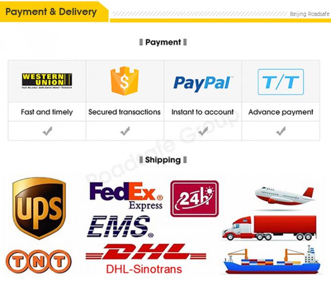 Advertencia de seguridad vial al aire libre de 75 cm Punto de advertencia de tráfico de plástico PU duradero 26